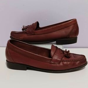 Leather Craft by Fashion Tradition Brown Leather Loafer Women's Shoes Sz 8